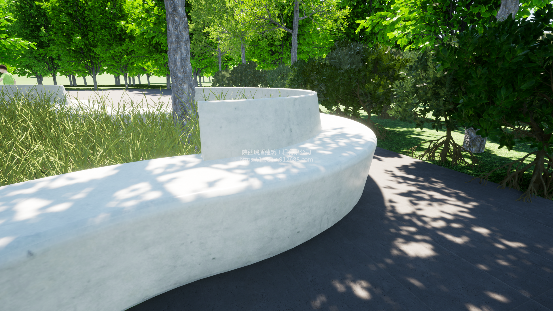 艾瑞盾庭院景观清水混凝土坐凳各种中规格定制  	 水泥坐凳  UHPC坐凳图片